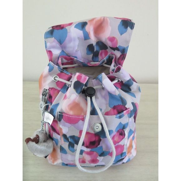Kipling KI1746 5EE Women's Dreamy Bouquet Kaylin Small Drawstring Backpack $100 - Picture 8 of 12